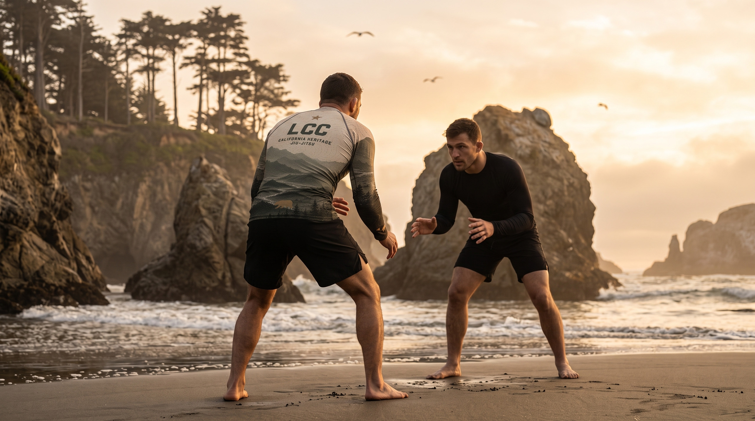LCC NorCal Redwood Vista BJJ Rash Guard