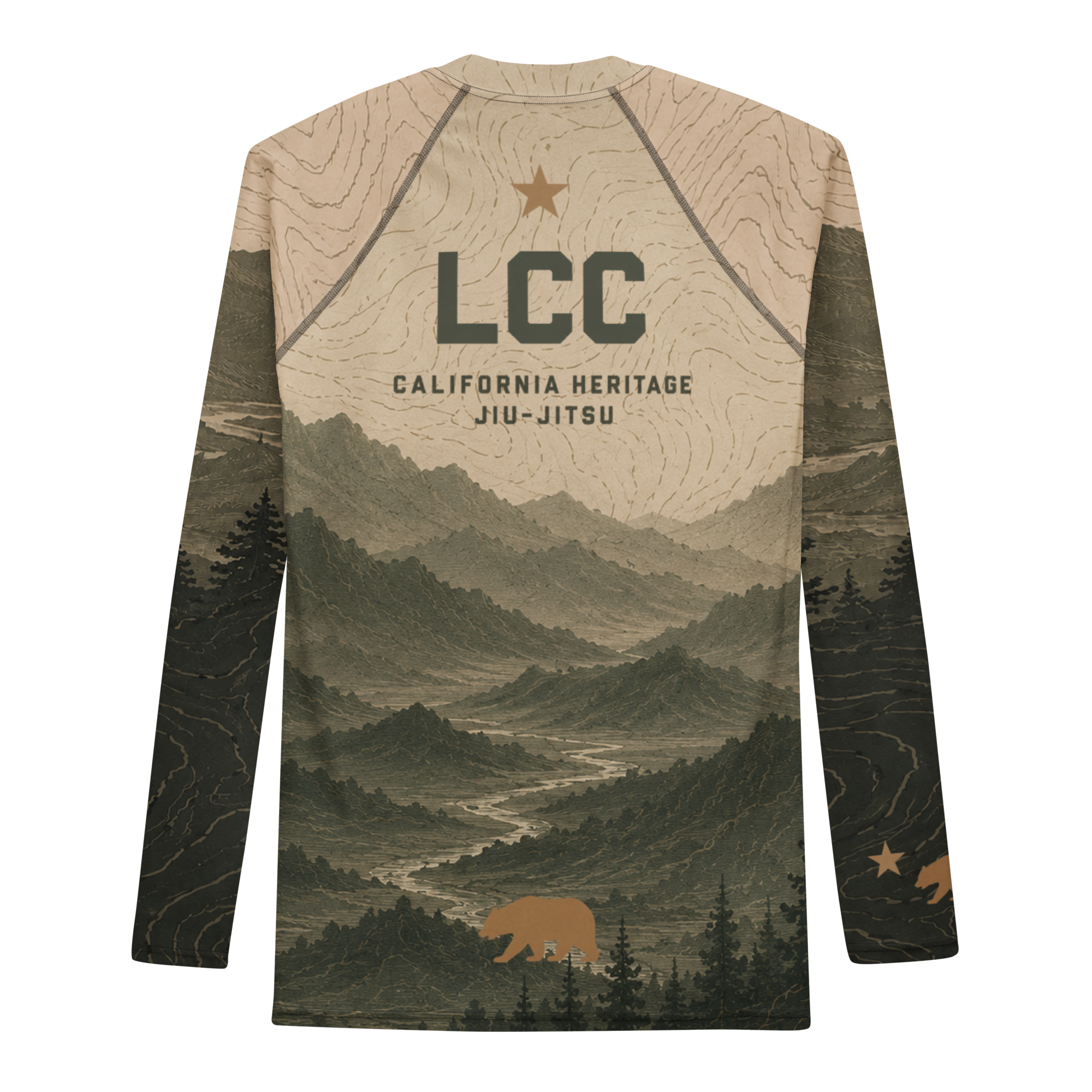 LCC NorCal Redwood Vista BJJ Rash Guard - Image 2