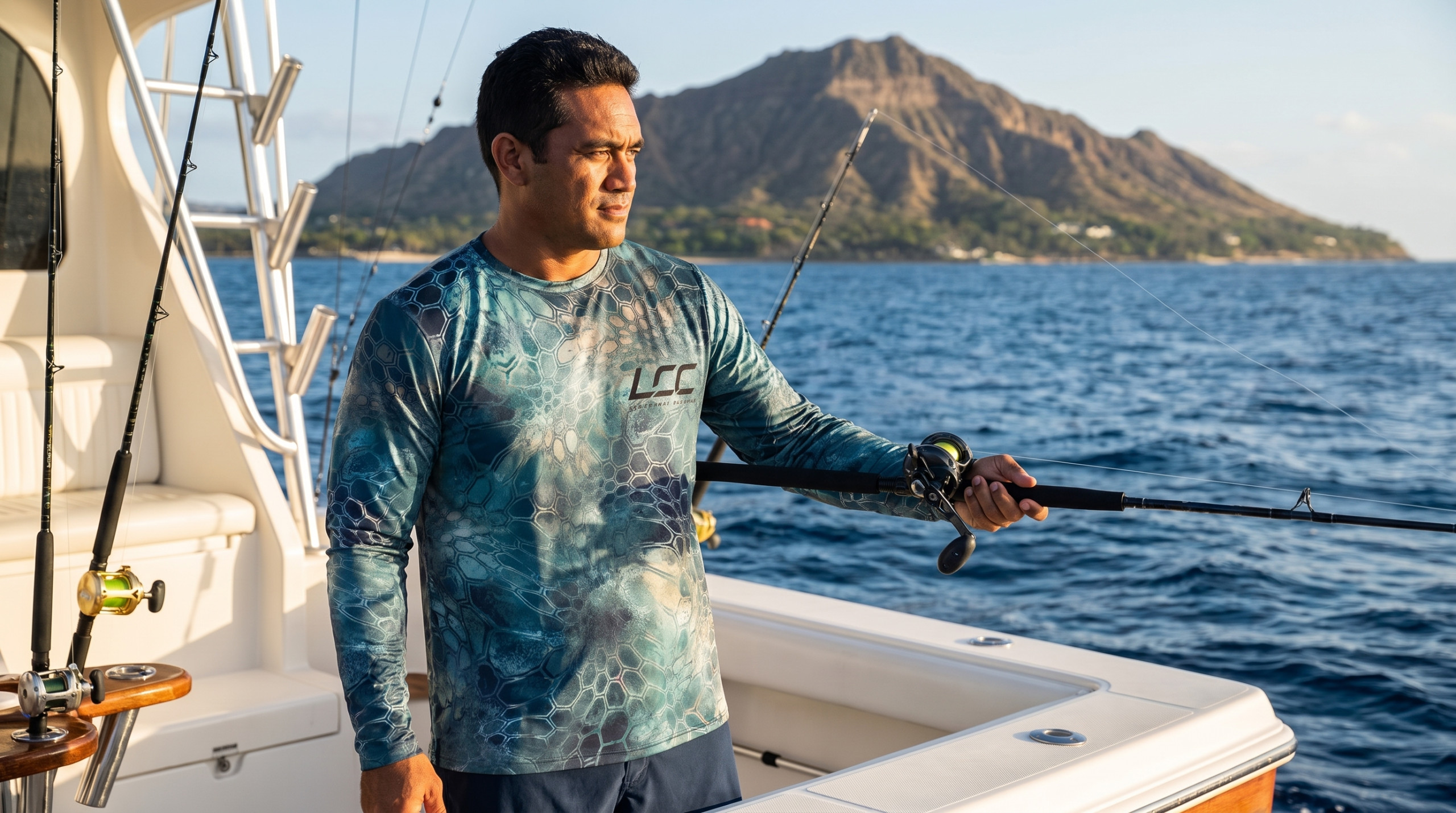 LCC Blue Water Long Sleeve Performance Fishing Shirt